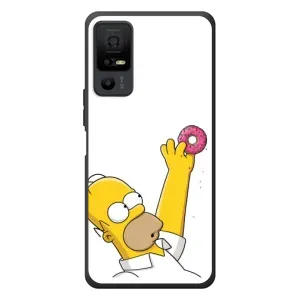 Чjхол з Сімпсонами для TCL 40 NxtPaper 5G (VPrint) (Гомер з пончиком)