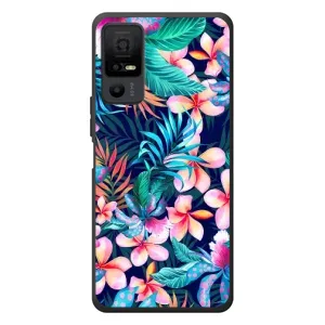 Чехол для <td>ТКЛ 40 Некст페이пер 5G </td> - с принтом (Дизайнерские) (AlphaPrint) (Красочные цветы)