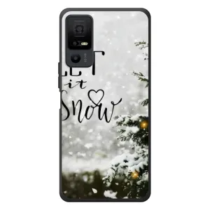 Новогодние, Праздничные Чехлы для TCL 40 NxtPaper 5G - 2024 год (Let it snow)