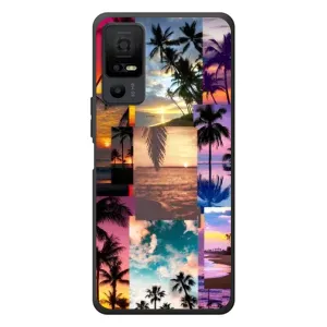 Силиконовый чехол с КАРТИНКАМИ лето для TCL 40 NxtPaper 5G (AlphaPrint) (Летний отпуск)
