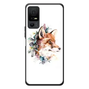Чохли з картинкою Лисичка для TCL 40 NxtPaper 5G (VPrint) (Лиса в квітах)