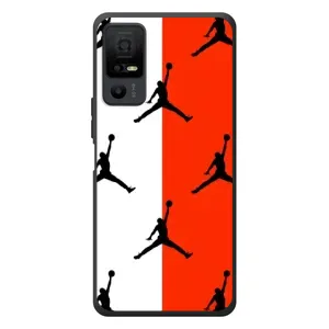 Чехлы для TCL 40 NxtPaper 5G - с картинкой JORDAN (AlphaPrint) (Лого Джордан)