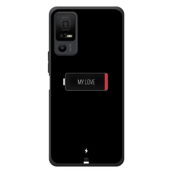Чехол с принтом «Love battery» для TCL 40 NxtPaper 5G