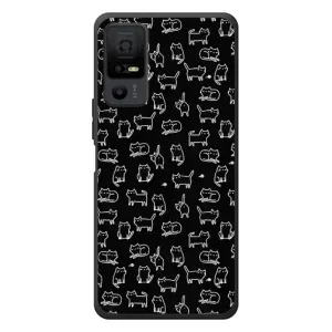 Чохол з принтом для TCL 40 NxtPaper 5G (AlphaPrint) Модні коти (Маленькі котики)