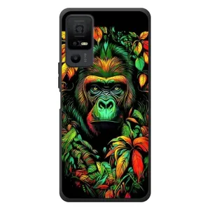 Чохол з Мавпами TCL 40 NxtPaper 5G - (AlphaPrint) (Мавпа в квітах)