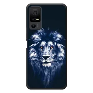 Чохол з картинкою ЛЕВ для TCL 40 NxtPaper 5G (VPrint) (Синій Лев)
