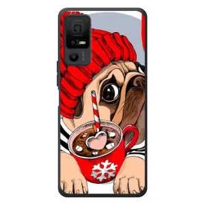 Чохли з собаками для TCL 40 NxtPaper 5G (VPrint) (Песик в шапці)
