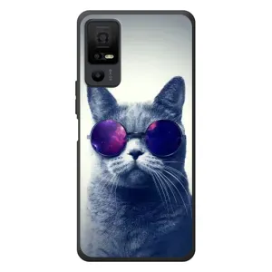 Чохол з принтом для TCL 40 NxtPaper 5G (AlphaPrint) Модні коти (Стильний кіт)