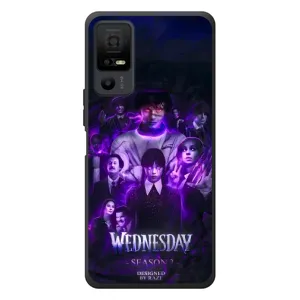Чохол з дизайном Венздей 2 на TCL 40 NxtPaper 5G (Фіолетова магія Венздей)