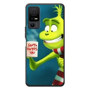 Рождественские Чехлы для TCL 40 NxtPaper 5G (VPrint) (Зеленый Гринч)