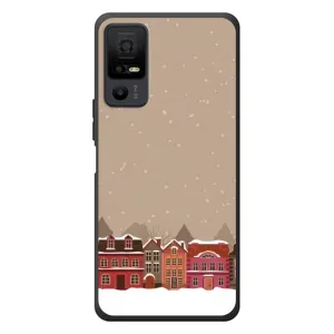 Новогодние, Праздничные Чехлы для TCL 40 NxtPaper 5G - 2024 год (Зимний город)