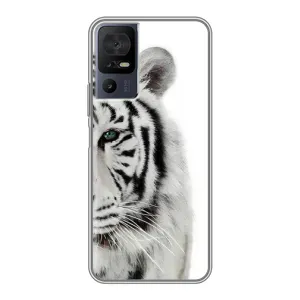 Чохли з картинкою животних TCL 40 SE (Білий Тигр)