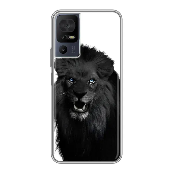 Чохол з принтом «Чорний ЛЕВ» для TCL 40 SE Чохол з принтом «Чорний ЛЕВ» для TCL 40 SE