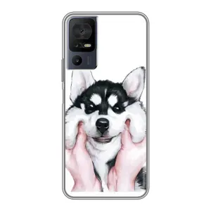 Чохли з собаками для TCL 40 SE (VPrint) (Радісний Хаскі)