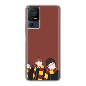 Чехлы с Гарри Поттером для TCL 40 SE (AlphaPrint) (Гарри с друзьями)
