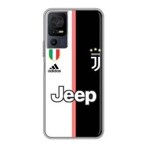 Чехлы для TCL 40 SE (VPrint) - Футбольные клубы (Juventus)