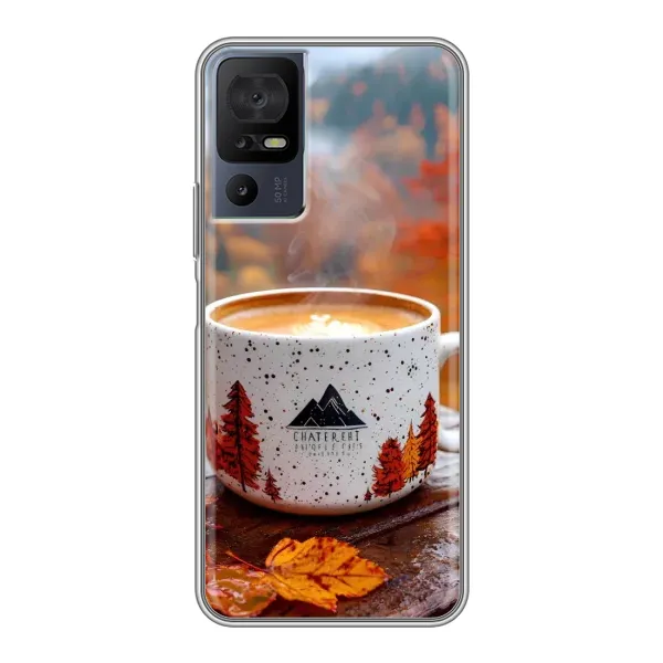 Чохол з принтом «Кава на природі» для TCL 40 SE Чохол з принтом «Кава на природі» для TCL 40 SE