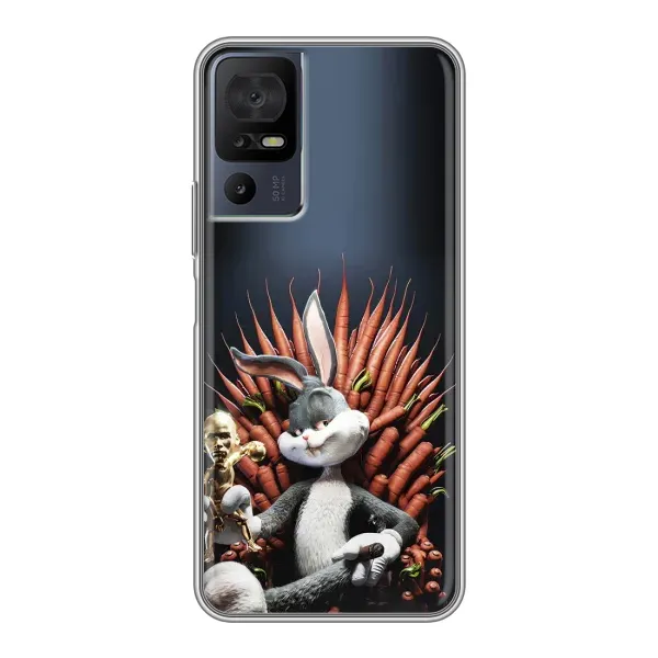 Чехол с принтом «Король Кролик» для TCL 40 SE