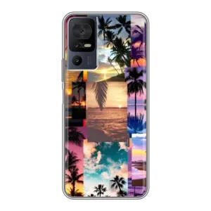Силіконовий чохол з КАРТИНКАМИ літо для TCL 40 SE (AlphaPrint) (Літня відпустка)