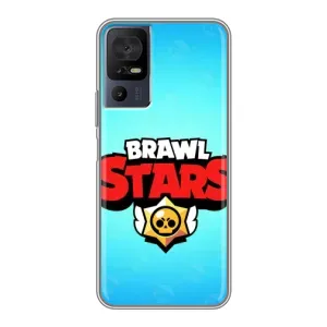 Чехлы Brawl Stars для TCL 40 SE (AlphaPrint) (Лого Бравл Старс)
