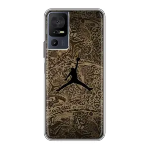 Чохли для TCL 40 SE - з картинкою JORDAN (AlphaPrint) (Logo Jordan)