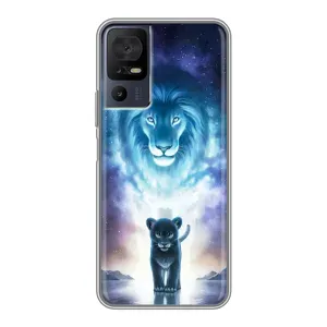 Чохол з картинкою ЛЕВ для TCL 40 SE (VPrint) (Маленький лев)