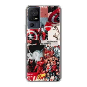 Чехол МАРВЕЛ для 40 СЕ (AlphaPrint) (Марвел Комикс)