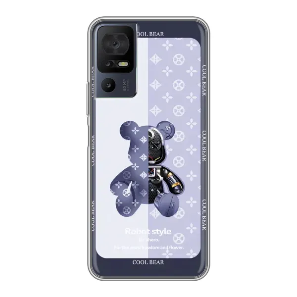 Чохол з принтом «Медведик LV» для TCL 40 SE