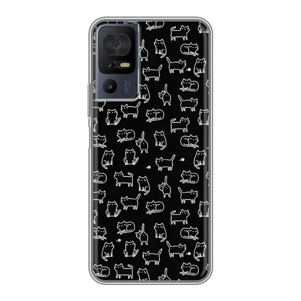 Чохол з принтом «Маленькі котики» для TCL 40 SE