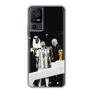 Чохли для TCL 40 SE (Leo чемпіон) (AlphaPrint) (Мессі коронований)