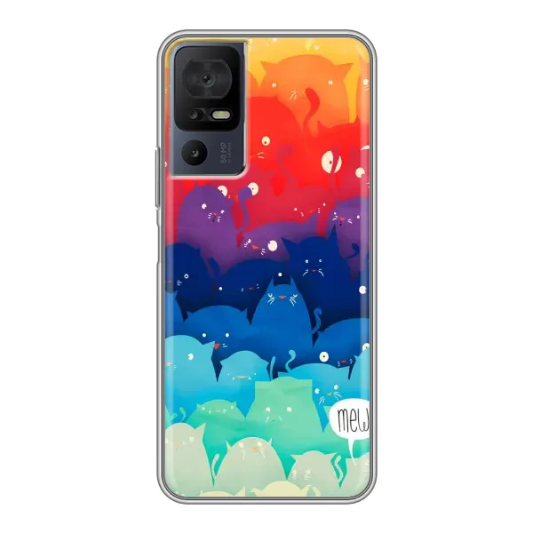 Чохол з принтом «Mew» для TCL 40 SE