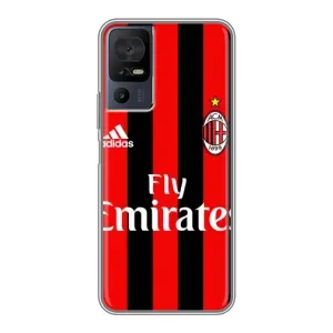 Чехлы для TCL 40 SE (VPrint) - Футбольные клубы (Milan)