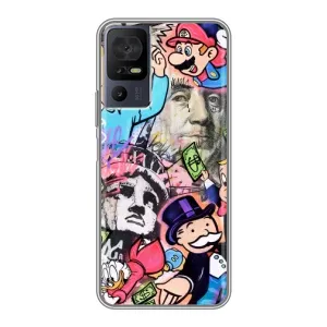 Чохли з крутими принтами для TCL 40 SE - (PREMIUMPrint) (Monopoly man)