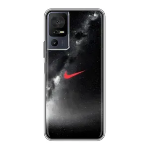 Чохол для TCL 40 SE - з принтом Найк (AlphaPrint) (Найк червоний)