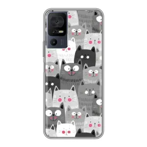 Чохли з Котиками для TCL 40 SE (VPrint) (Мальовані котики)