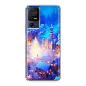 Різдвяні Чохли для TCL 40 SE (VPrint) (Різдвяне місто)
