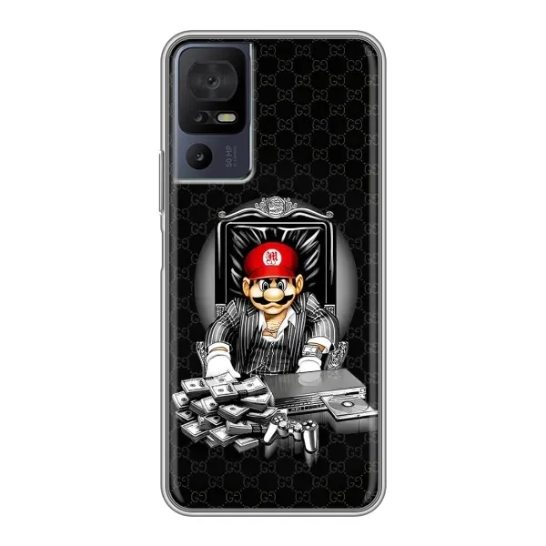 Чехол с принтом «Супер Марио» для TCL 40 SE
