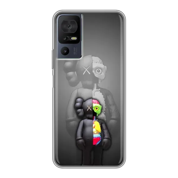 Чехол с принтом «Тело Bearbrick» для TCL 40 SE