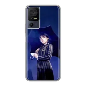 Силіконовий чохол з картинкою для TCL 40 SE (Венсдей)