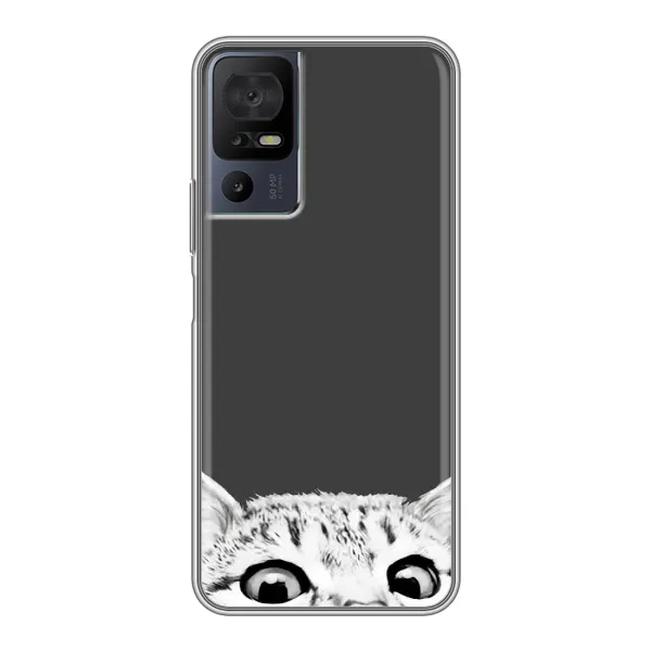 Чохол з принтом «Виглядає котик» для TCL 40 SE