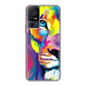 Чохол з картинкою ЛЕВ для TCL 40 SE (VPrint) (Яскравий Лев)
