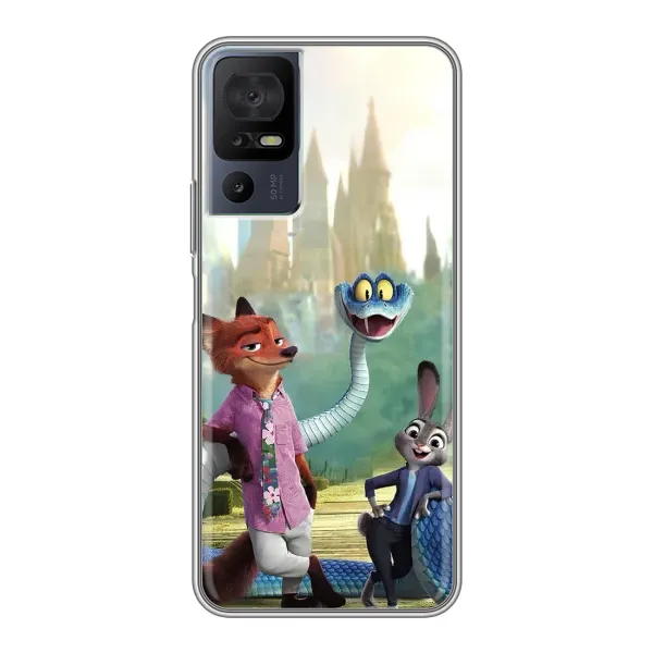 Чохол з принтом «Герої мультфільму Зоотрополіс» для TCL 50 5G