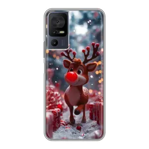 Чохол з принтом «Олень серед подарунків» для TCL 50 5G