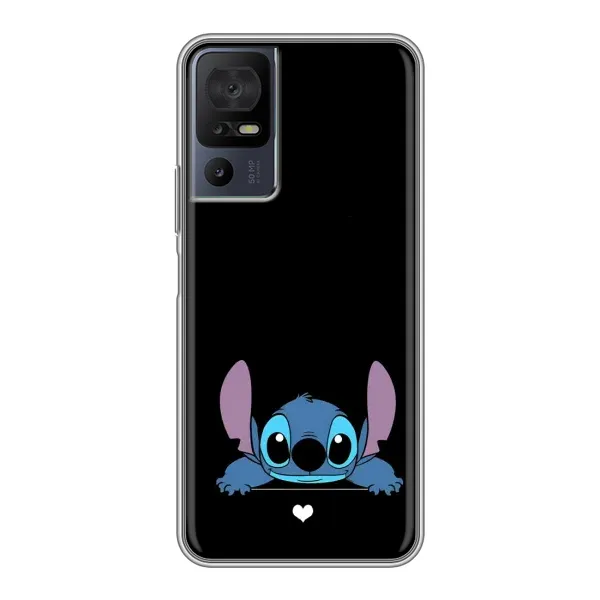Чехол с принтом «Стич на черном» для TCL 50 5G