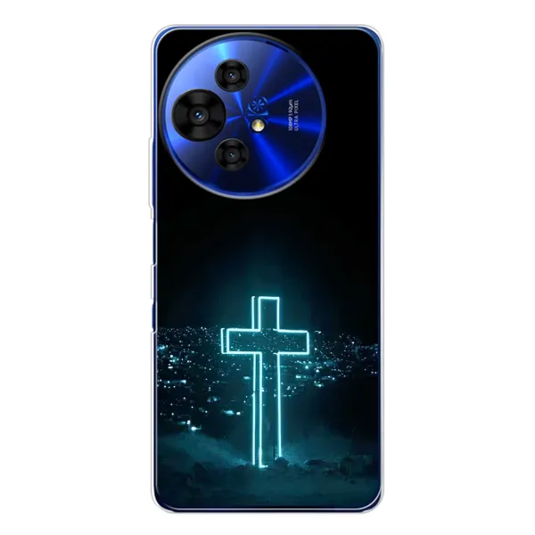 Чехол с принтом «Крест и город» для TCL 50 NxtPaper Чехол с принтом «Крест и город» для TCL 50 NxtPaper