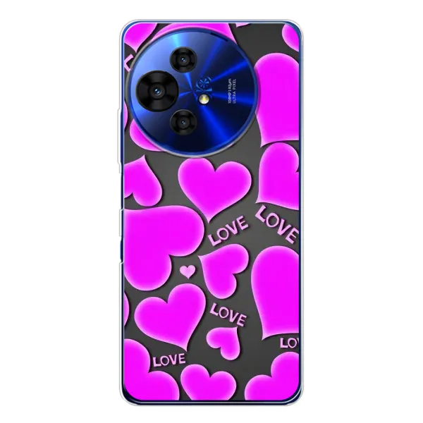 Чехол с принтом «Pink hearts» для TCL 50 NxtPaper Чехол с принтом «Pink hearts» для TCL 50 NxtPaper