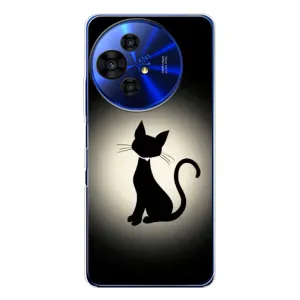 Чохол з принтом для TCL 50 NxtPaper (AlphaPrint) Модні коти (Силует котика)