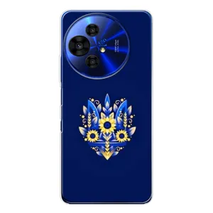 Чехлы для TCL 50 Pro NxtPaper  Укр. Символика (AlphaPrint) (Цветочный Герб)