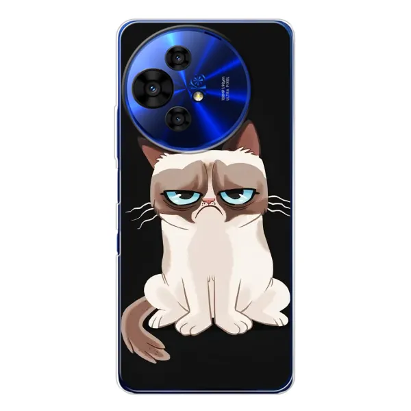 Чехол с принтом «Грустный кот» для TCL 50 Pro NxtPaper