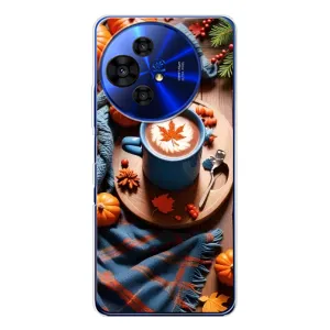 Чехол с принтом «Кофе и тыковки» для TCL 50 Pro NxtPaper